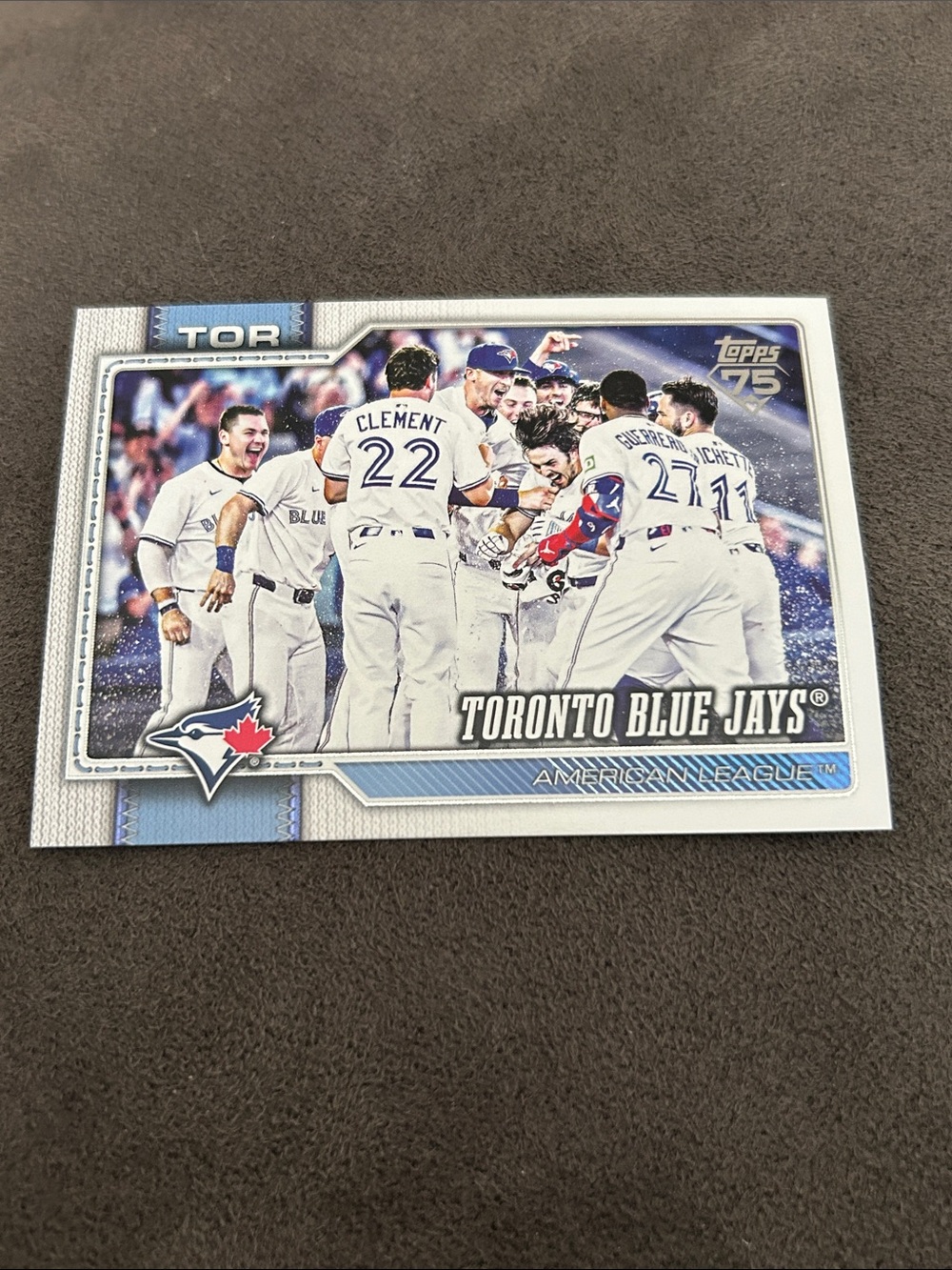 Topps Toronto Blue Jays Team Card - White & Blue Accents